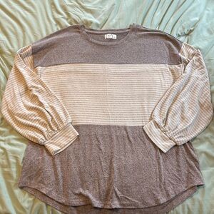 Maurice’s24/7  long sleeve Striped Top size women’s xl
